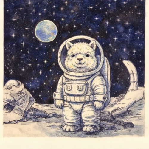 Кот Космонавт 3.jpg — Картинки для брелков / Разное, 2072×2072, обои скачать бесплатно