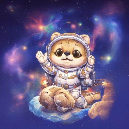 Кот Космонавт 6.jpg — Картинки для брелков / Разное, 2072×2072, обои скачать бесплатно