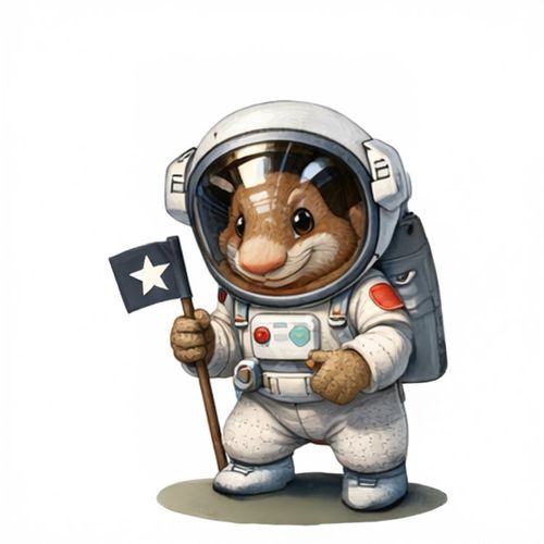 Кот Космонавт 9.jpg — Картинки для брелков / Разное, 2072×2072, обои скачать бесплатно