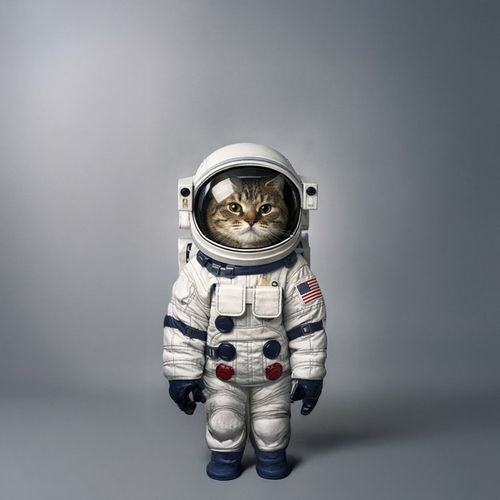 Кот Космонавт.jpg — Картинки для брелков / Разное, 2072×2072, обои скачать бесплатно