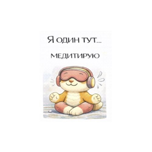 Кот Медитирует.jpg — Картинки для брелков / Разное, 2072×2072, обои скачать бесплатно