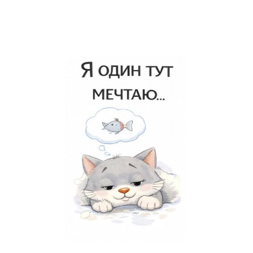Кот Мечтает.jpg — Картинки для брелков / Разное, 2072×2072, обои скачать бесплатно