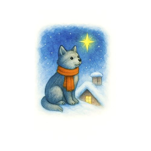 Кот На Крыше 2.jpg — Картинки для брелков / Разное, 2072×2072, обои скачать бесплатно