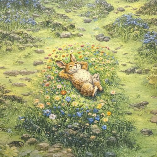 Кот На Лугу.jpg — Картинки для брелков / Разное, 2072×2072, обои скачать бесплатно