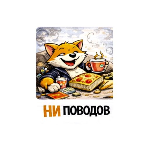 Кот Ни Поводов.jpg — Картинки для брелков / Разное, 2072×2072, обои скачать бесплатно