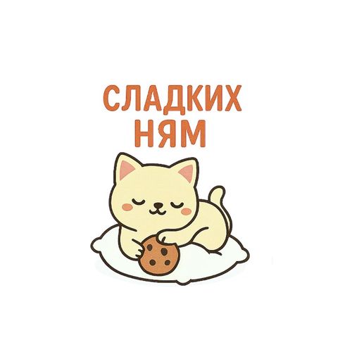 Кот Ням.jpg — Картинки для брелков / Разное, 2072×2072, обои скачать бесплатно