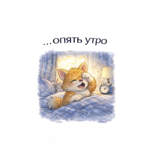 Кот Опять Утро 2.jpg — Картинки для брелков / Разное, 2072×2072, обои скачать бесплатно
