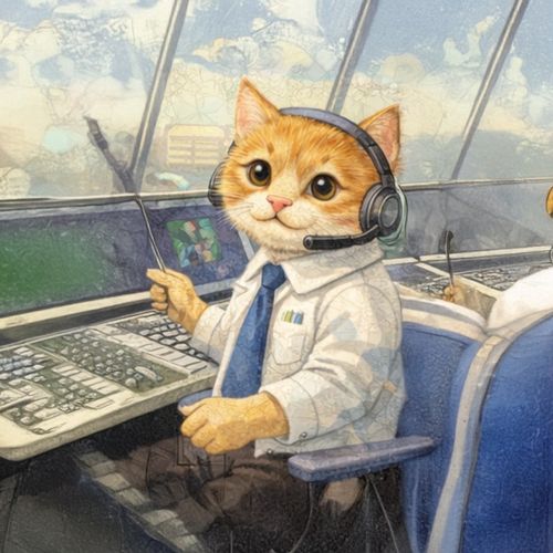 Кот Офисный Работник 2.jpg — Картинки для брелков / Разное, 2072×2072, обои скачать бесплатно