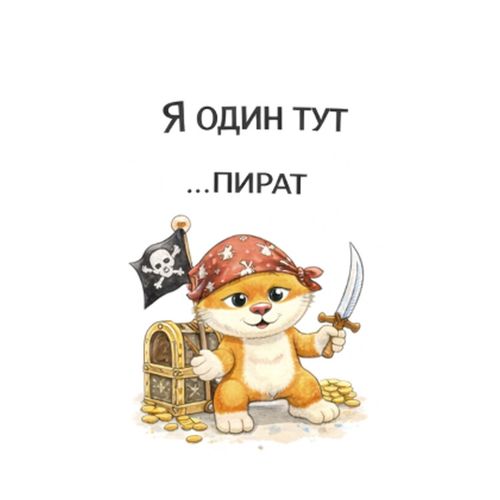 Кот Пират 4.jpg — Картинки для брелков / Разное, 2072×2072, обои скачать бесплатно