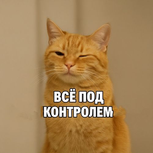 Кот Под Контролем.jpg — Картинки для брелков / Разное, 2072×2072, обои скачать бесплатно