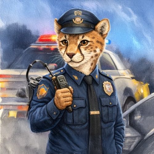 Кот Полицейский 2.jpg — Картинки для брелков / Разное, 2072×2072, обои скачать бесплатно