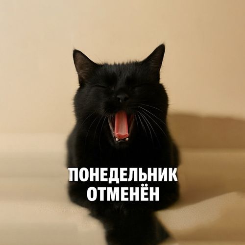 Кот Понедельник.jpg — Картинки для брелков / Разное, 2072×2072, обои скачать бесплатно