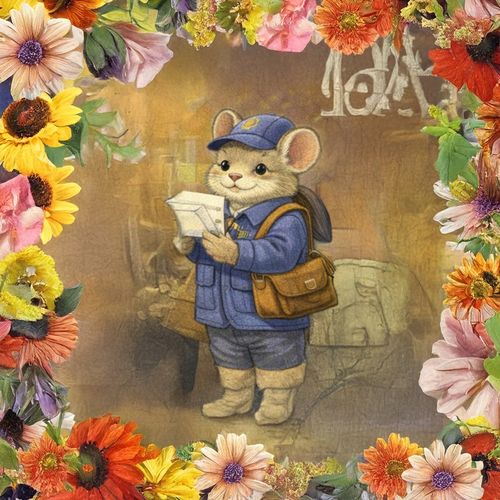 Кот Почтальон.jpg — Картинки для брелков / Разное, 2072×2072, обои скачать бесплатно