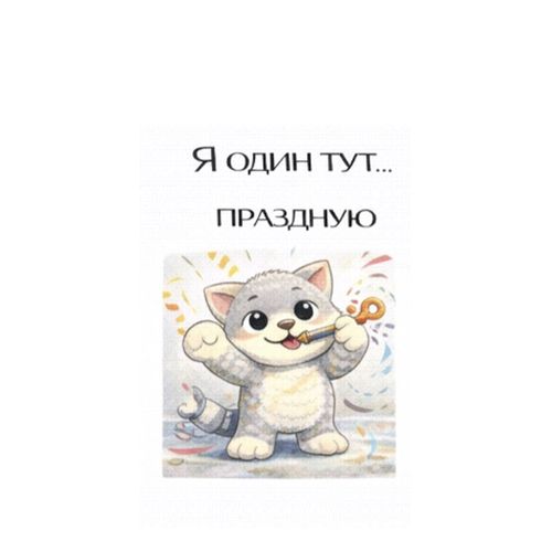 Кот Празднует.jpg — Картинки для брелков / Разное, 2072×2072, обои скачать бесплатно