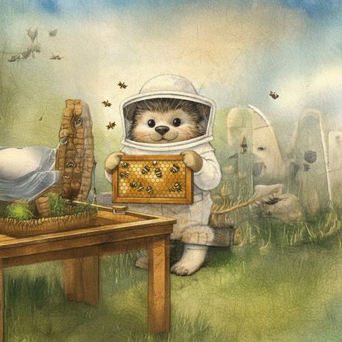 Кот Пчеловод 2.jpg — Картинки для брелков / Разное, 2072×2072, обои скачать бесплатно