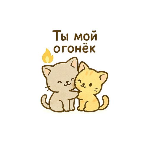 Кот С Огоньком.jpg — Картинки для брелков / Разное, 2072×2072, обои скачать бесплатно