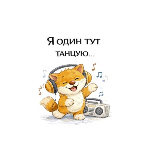 Кот Танцует.jpg — Картинки для брелков / Разное, 2072×2072, обои скачать бесплатно