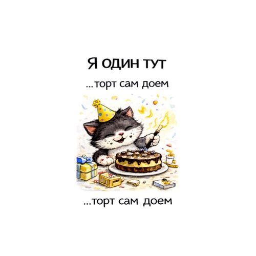 Кот Торт Доел.jpg — Картинки для брелков / Разное, 2072×2072, обои скачать бесплатно