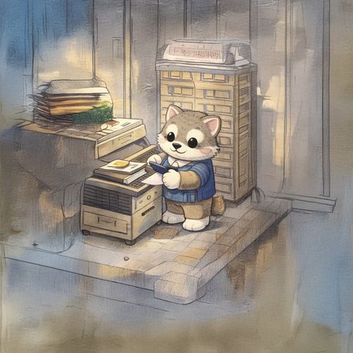 Кот У Принтера.jpg — Картинки для брелков / Разное, 2072×2072, обои скачать бесплатно