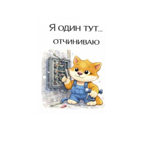 Кот Чинит Щиток.jpg — Картинки для брелков / Разное, 2072×2072, обои скачать бесплатно