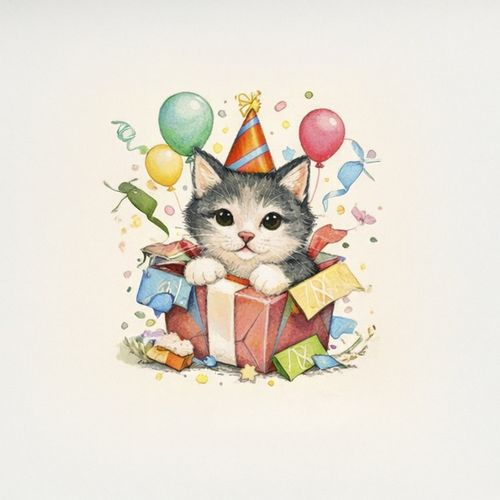 Котенок В Коробке.jpg — Картинки для брелков / Разное, 2072×2072, обои скачать бесплатно