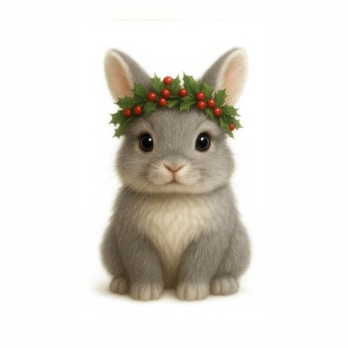 Котенок С Венком.jpg — Картинки для брелков / Разное, 2072×2072, обои скачать бесплатно