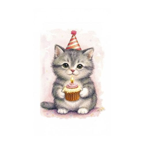 Котенок С Кексом.jpg — Картинки для брелков / Разное, 2072×2072, обои скачать бесплатно