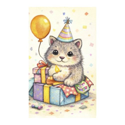 Котенок С Шаром.jpg — Картинки для брелков / Разное, 2072×2072, обои скачать бесплатно