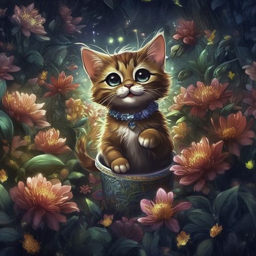 Котик Абиссинская 4.jpg — Картинки для брелков / Разное, 2072×2072, обои скачать бесплатно