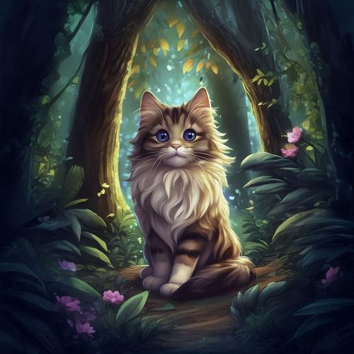 Котик Норвежская Лесная 4.jpg — Картинки для брелков / Разное, 2072×2072, обои скачать бесплатно