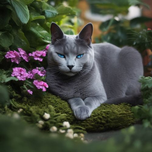 Котик Русская Голубая 3.jpg — Картинки для брелков / Разное, 2072×2072, обои скачать бесплатно