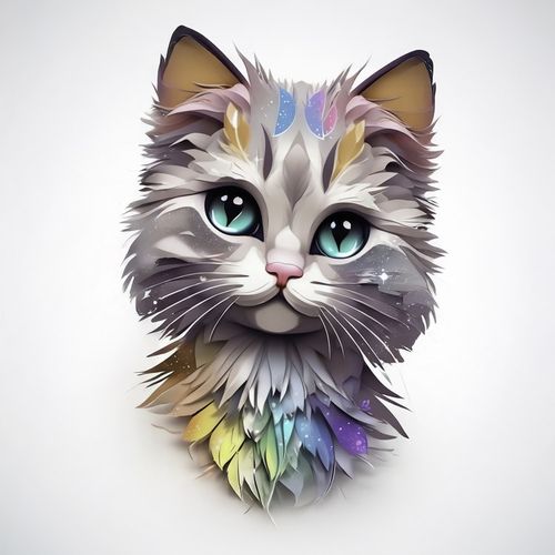 Котик Рэгдолл 10.jpg — Картинки для брелков / Разное, 2072×2072, обои скачать бесплатно