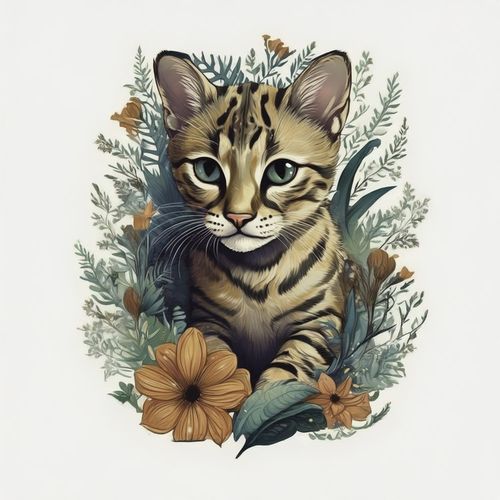 Котик Саванна 11.jpg — Картинки для брелков / Разное, 2072×2072, обои скачать бесплатно